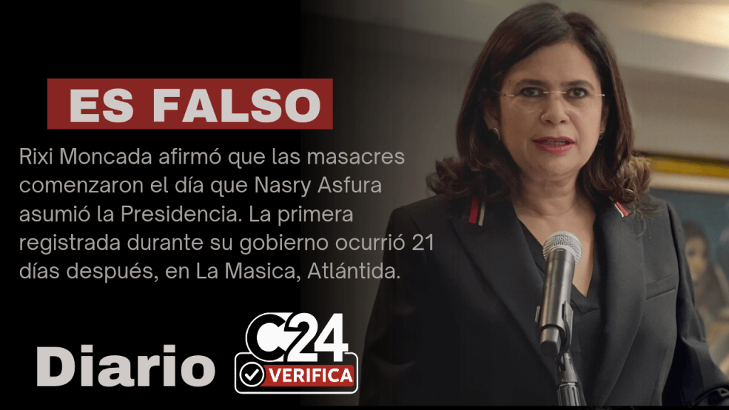 ES FALSO: Las masacres no comenzaron el día que Nasry Asfura asumió la Presidencia
